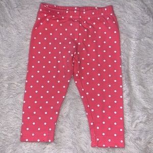 (3 for $10) Carter’s pink polkadot leggings